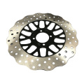 Front and rear disc brake discs of motorcycle